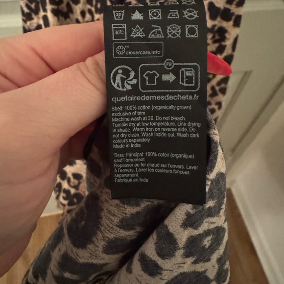 All Saints Leopard/Animal Print Sleeveless Maxi Dress size 10 - Picture 15 of 15